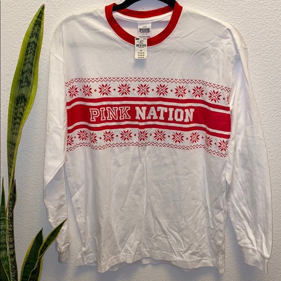 PINK NATION holiday  Snowflake ❄️ campus tee - Picture 2 of 4